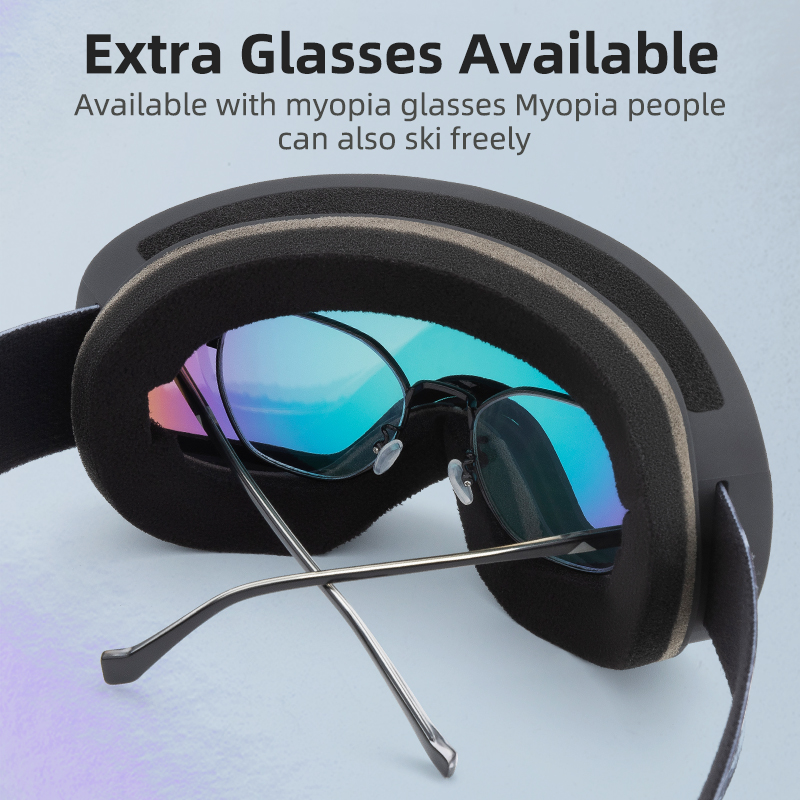 ROCKBROS Ski Goggles for Kids & Adults Anti-fog Polarized TPU Frame+PC Lens Anti-wind Custom Logo Sports Outdoor