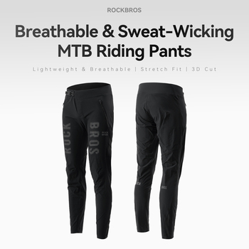 Breathable laser-perforated MTB riding pants
