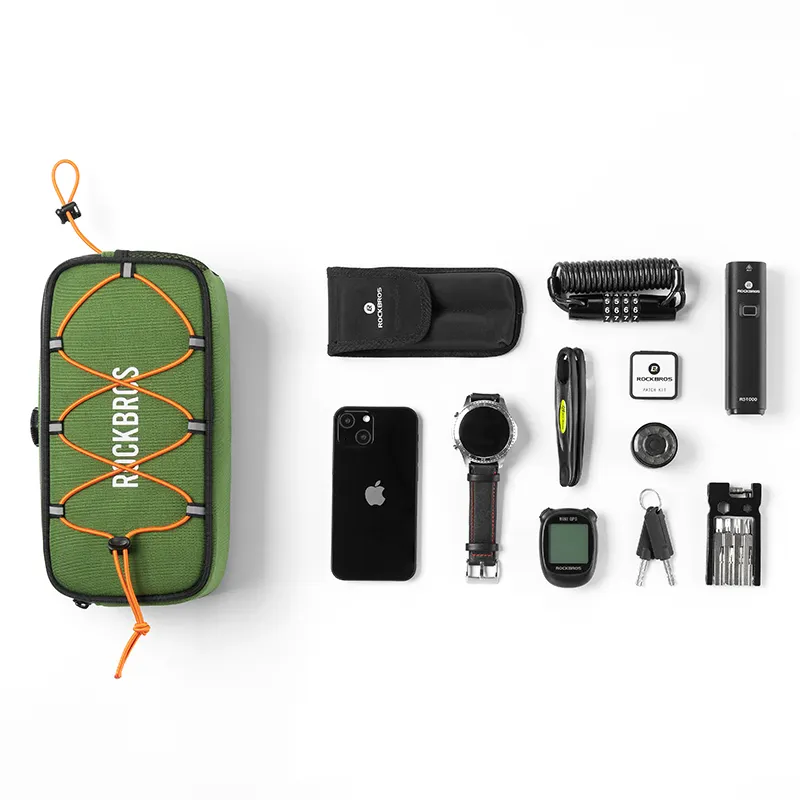 For Road to Sky Outdoor Waterproof 2L Square Handlebar Bag for Road Bikes