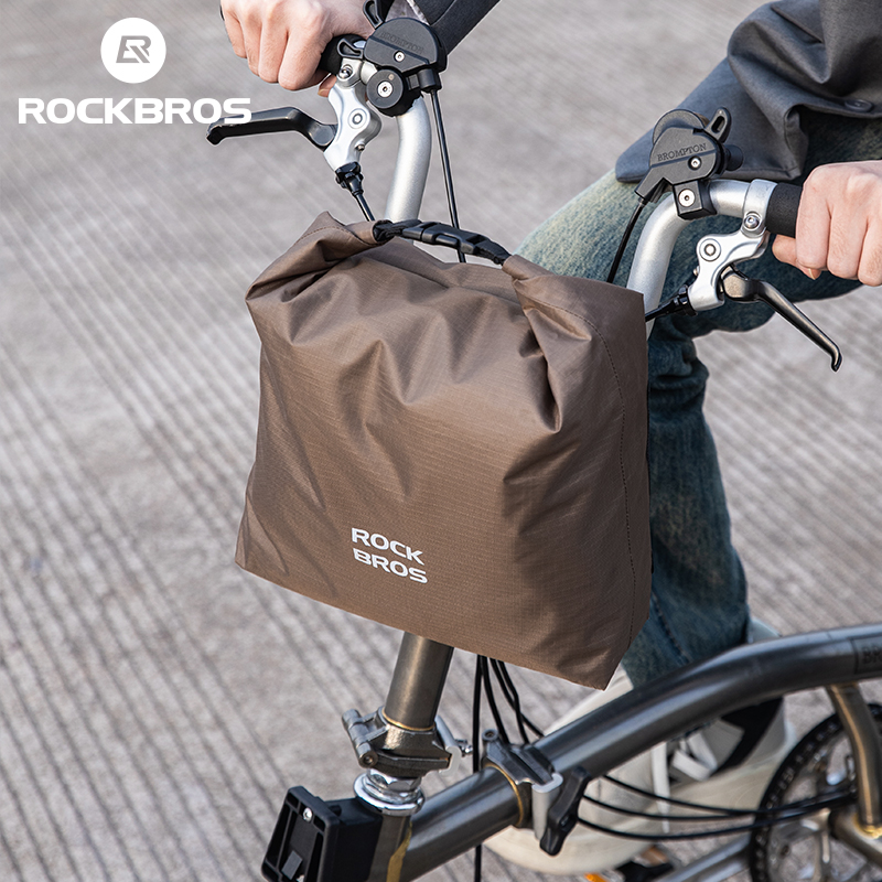 For Waterproof Durable Bicycle Handlebar Bag Folding Front Mount 2.5-4L Capacity 170g Lightweight