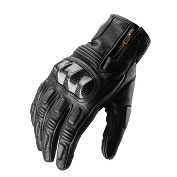 Winter Waterproof Leather Motorcycle Gloves