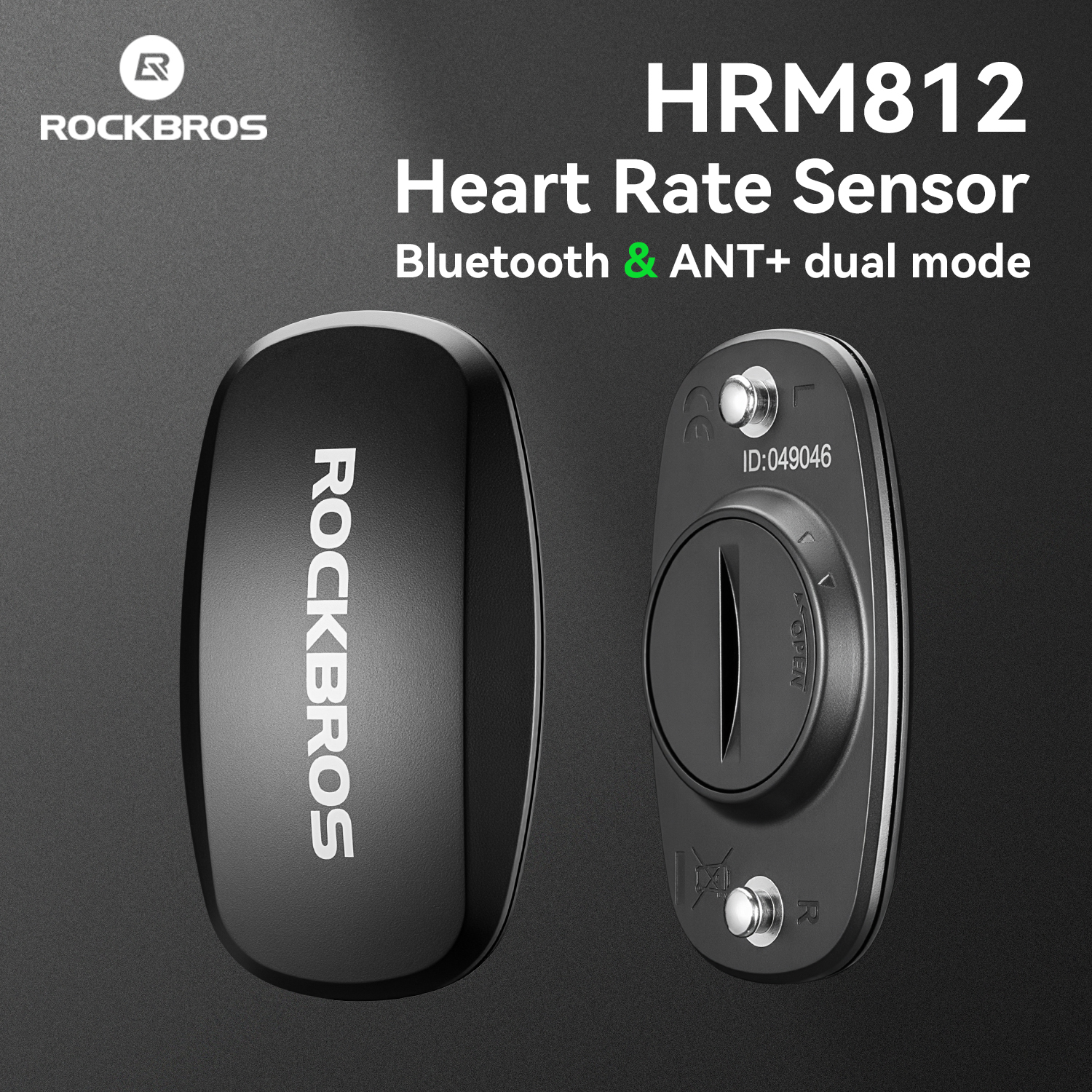 ROCKBROS for ANT+ Dual Mode Heart Rate Chest Strap Yardstick Outdoor Sports Running Sweatproof Cycling Equipment Long