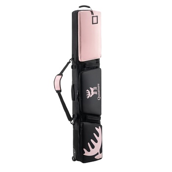 Qunature Winter Wheeled Padded Double Ski Bag