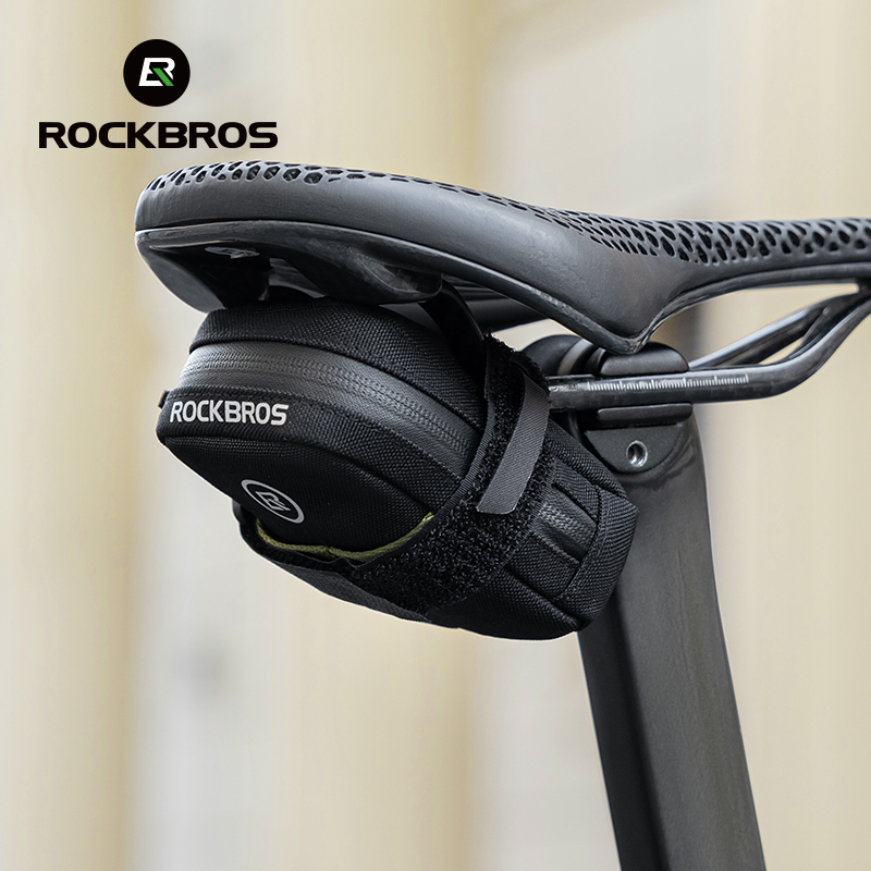 For Custom Waterproof Bike Saddle Bag 0.35L Capacity 43g Lightweight Mini Rear Tail Seatpost Mount