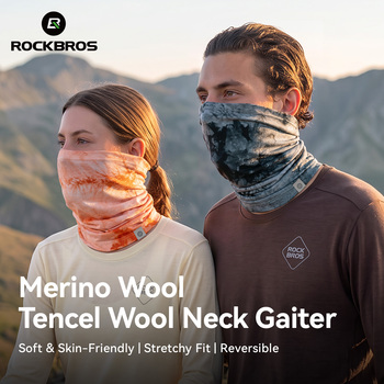 Merino Wool Tie-Dye Neck Gaiter Balaclava