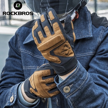 Custom Logo Full Finger Breathable Motorcycle Gloves