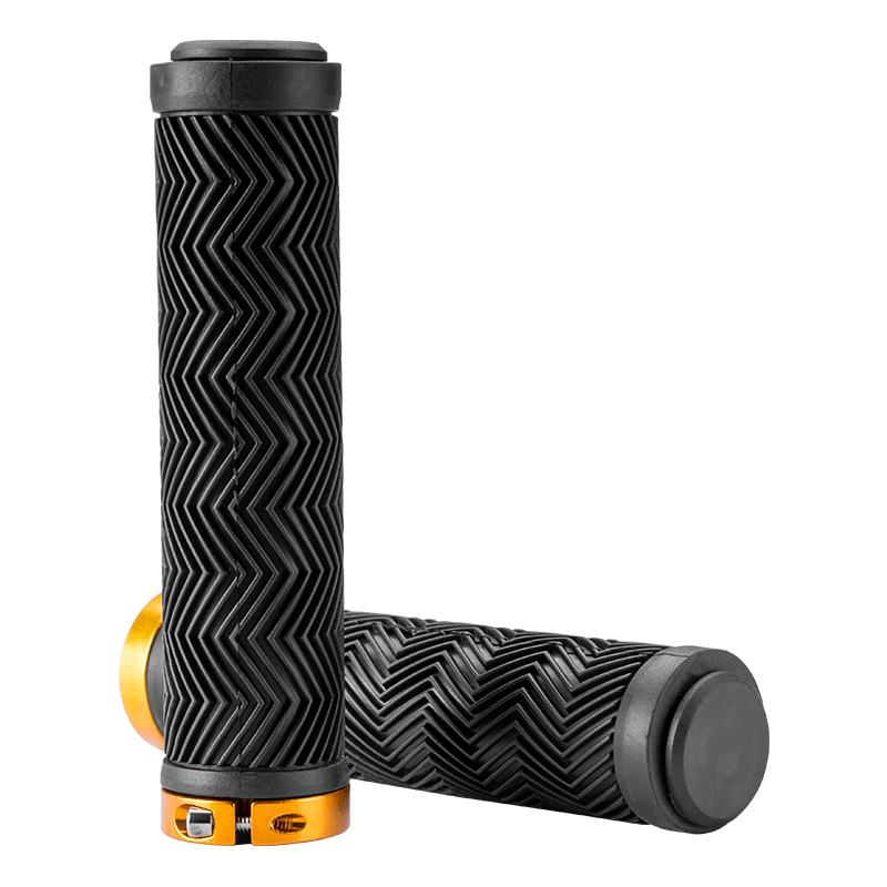 Ergonomic Shock Absorption Comfortable Unilateral Lock Bicycle Grips MTB Road Bike Rubber Grips Aluminium