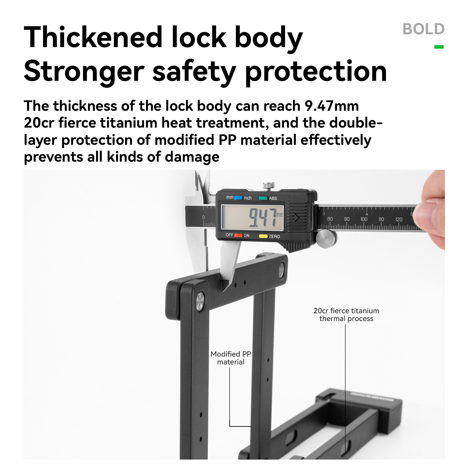 ROCKBROS ART Certified Key Operated Titanium Alloy Folding Locks for Road Mountain Bike Electric Motorcycle Riding Lock