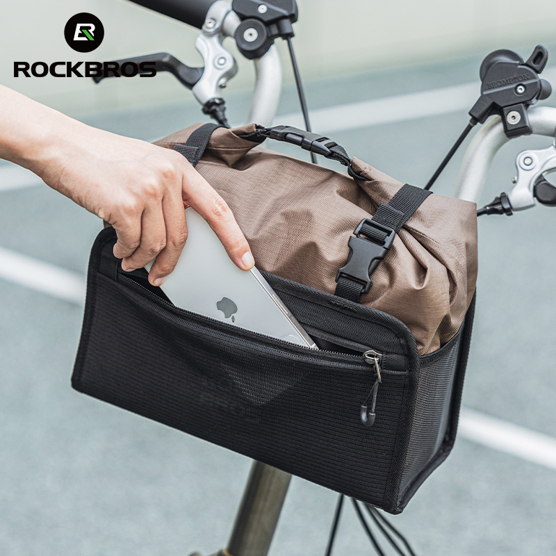 For Split Hanging Front Beam Handlebar Bag for Mountain Bike and Folding Bike-5.5L Capacity 292g Lightweight