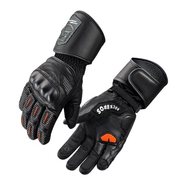 Waterproof Winter Warm Touchscreen Leather Motorcycle Gloves