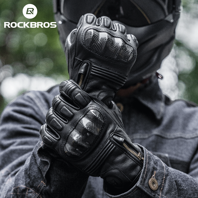 For Biker Motorcycle Gloves Full Finger Winter Touch Screen Waterproof Racing Leather Outdoor Breathable & Soft Unisex
