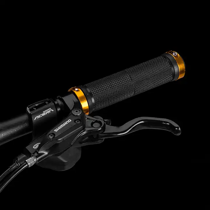For Cheap Ergonomic Shock Absorption Comfortable Unilateral Lock Bicycle Grips MTB Road Bike Rubber Grips Aluminium