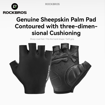 Genuine Sheepskin Leather Cycling Gloves