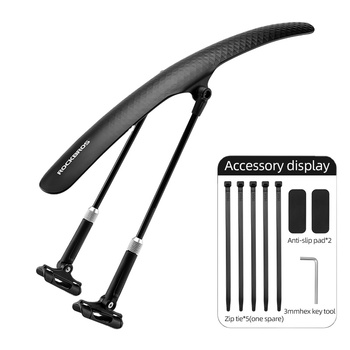 Front and rear bicycle mudguard fenders