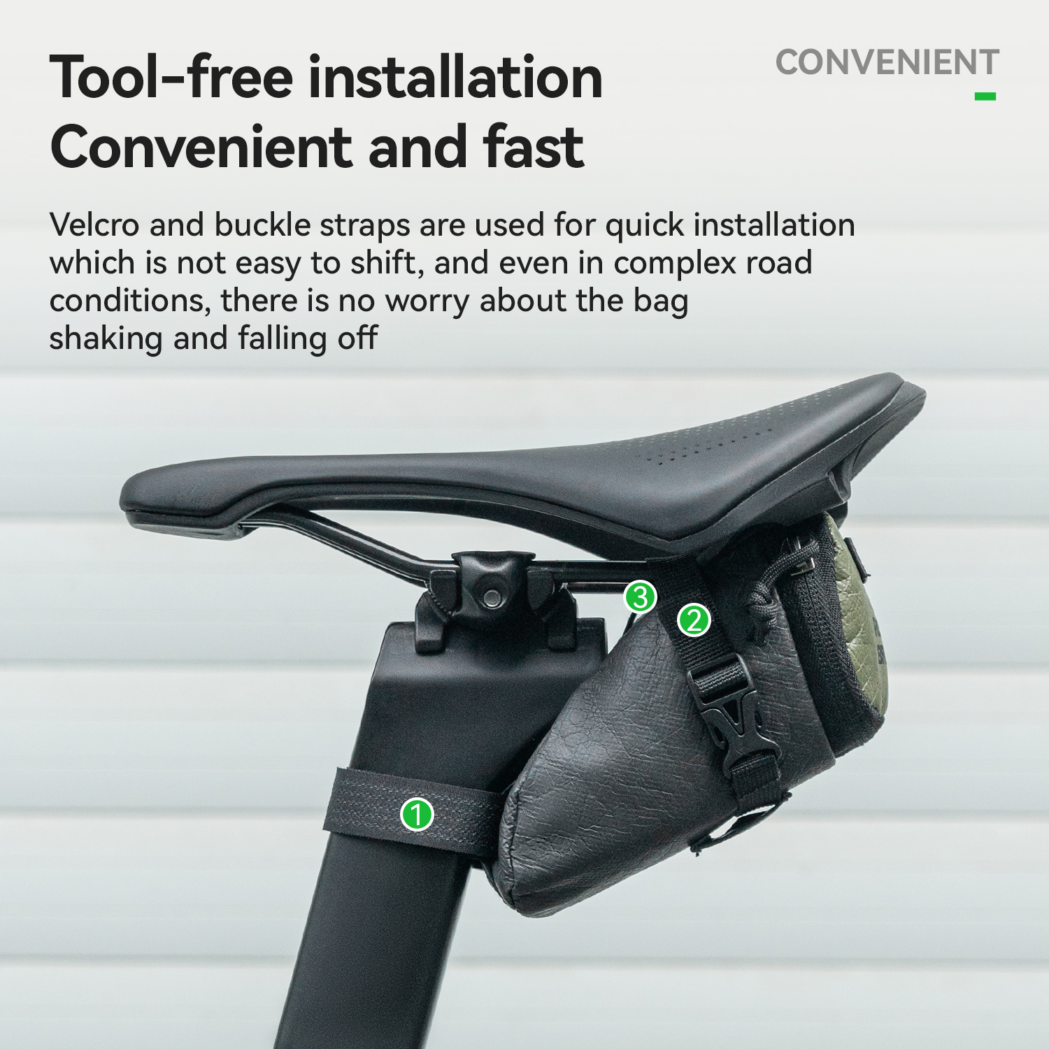 For Environmentally Friendly Fabric Cycling Rear Saddle Bag Folding Waterproof 0.2L 33g Lightweight for Road Bike MTB