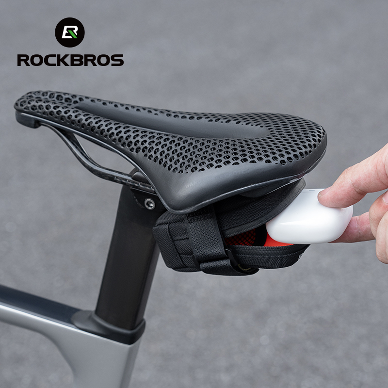 For Custom Waterproof Bike Saddle Bag 0.35L Capacity 43g Lightweight Mini Rear Tail Seatpost Mount