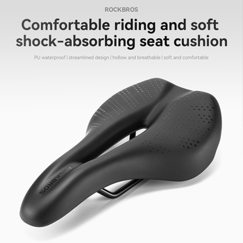 Comfortable Padded Leather Mountain Bike Saddle