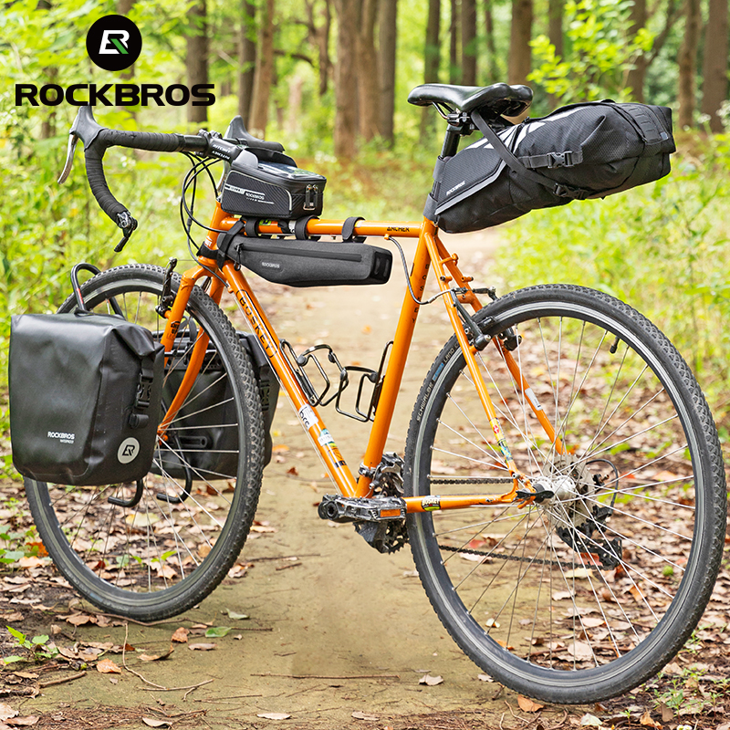 For Wholesale Custom PVC+Nylon Waterproof 8L Bicycle Saddle Bag for Travel Folding